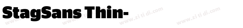 StagSans Thin字体转换
